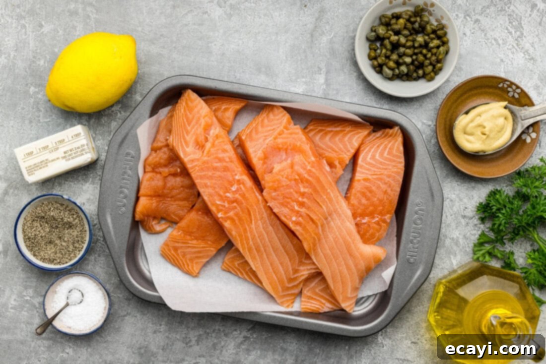 Zesty Lemon Caper Salmon 4 Ingredients for Lemon Caper Salmon