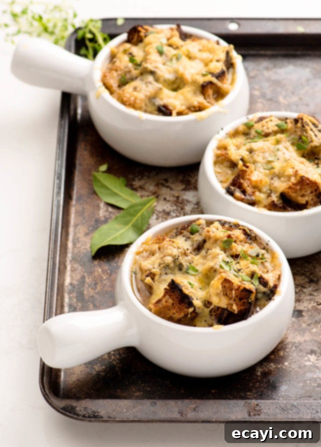 Perfect Homemade French Onion Soup 10 How to Make Classic French Onion Soup // FoodNouveau.com