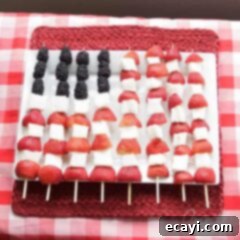 Stars and Stripes Skewers 2 Step-by-step guide on how to make American Flag Fruit Kabobs