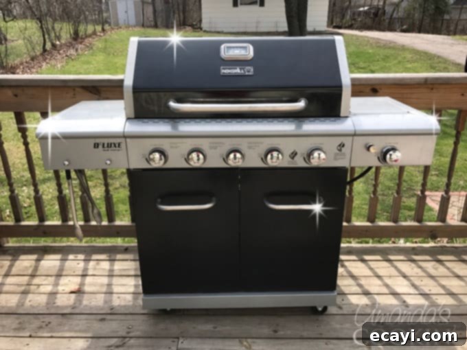 Get ready for grilling season with this step by step photo guide on how to clean your gas grill. Easy instructions that will have you grilling in no time! #cleaningyourgrill #howtocleangasgrill #gasgrill #grilling #clean #howtoclean #laborday #memorialday #barbecues #summer #amandascookin clean gas grill