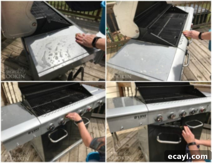 The Gas Grill Deep Clean: Restore Its Shine & Performance 10 wiping down a grill