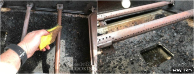 The Gas Grill Deep Clean: Restore Its Shine & Performance 5 burner tubes on grill