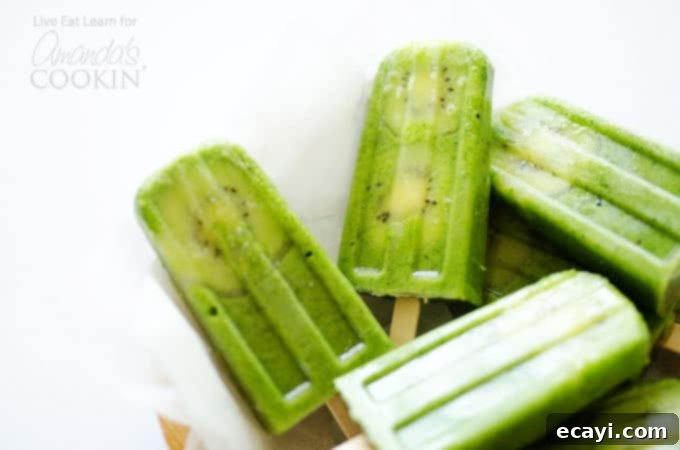 Easy Green Smoothie Popsicles Recipe Easy Green Smoothie Popsicles Recipe