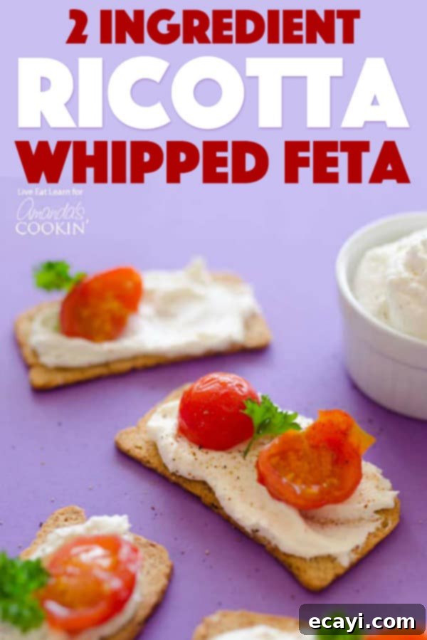 The Best Ricotta Whipped Feta Recipe: Easy, Creamy, and Delicious Appetizer Beautifully presented Ricotta Whipped Feta Recipe with fresh garnishes