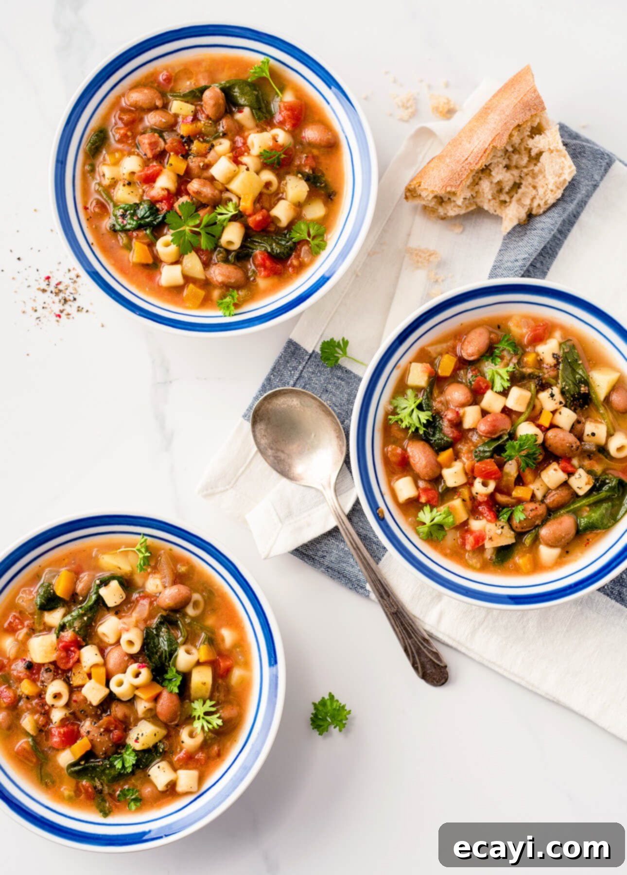 Winter's Soulful Spoonful 2 Hearty Winter Minestrone, a perfect meal in a bowl for the cold season.
