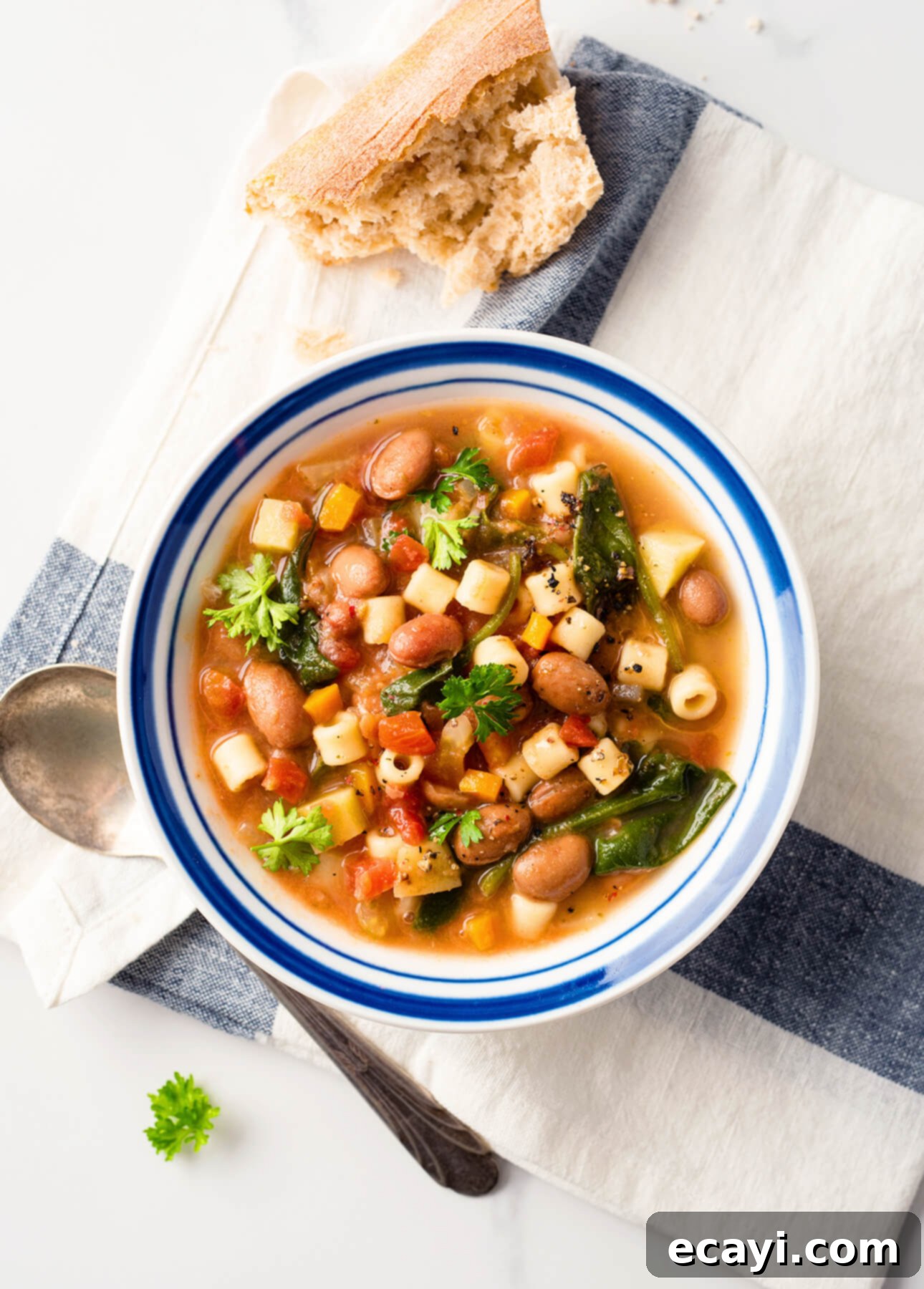 Winter's Soulful Spoonful 4 Hearty Winter Minestrone, perfect for cold days.