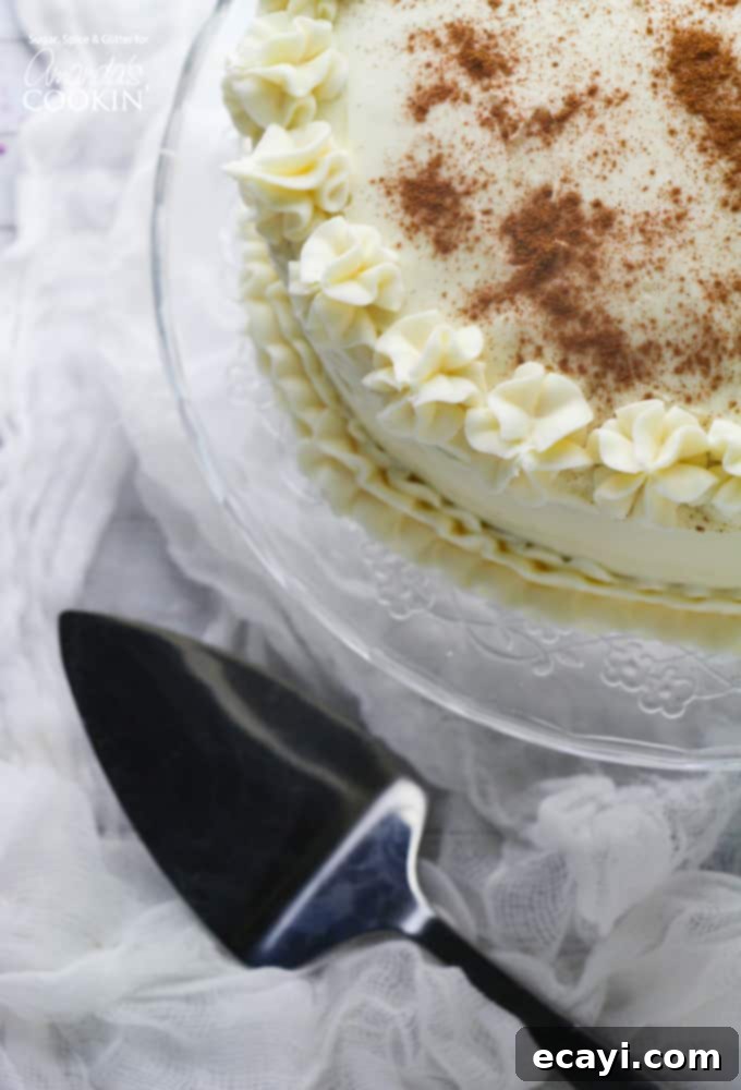 This spice cake recipe is so easy and SO delicious! Spice cake above shot