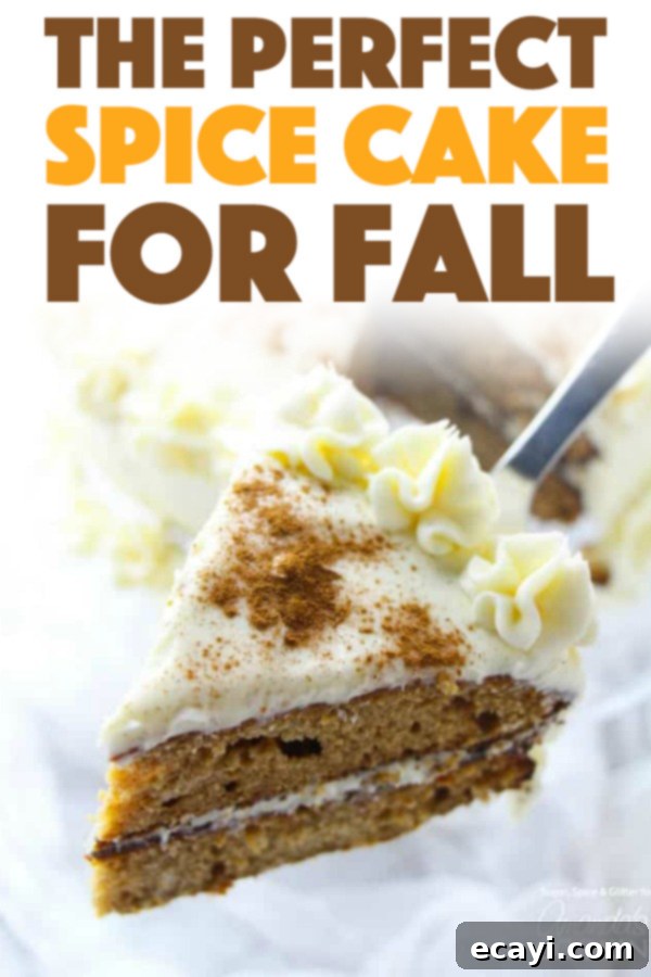 This spice cake has all of the classic flavors of fall - pumpkin spice, cinnamon, apple, even a hint of molasses then topped with a cream cheese frosting. #spice #spicecake #cakerecipes #falldesserts #fall #dessertrecipes #apple #creamcheese #pumpkin #pumpkinspice #thanksgiving #friendsgiving #cinnamon Spice Cake