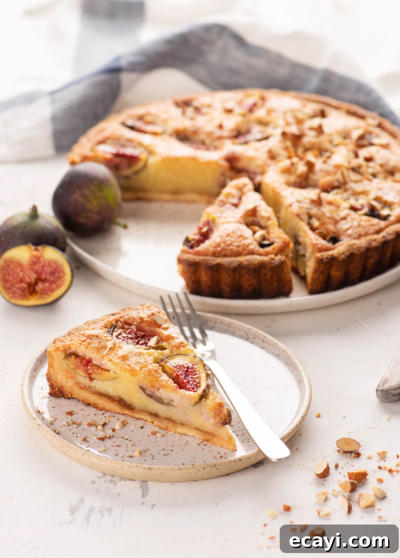 Decadent French Patisserie: 25 Recipes for Sweet Celebrations 3 Honeyed Fig Frangipane Tart by Food Nouveau