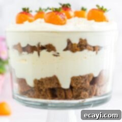Spiced Carrot Cake Trifle 5 carrot cake trifle side view