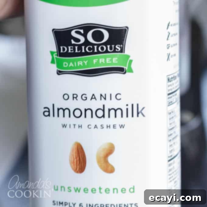 Velvet Vegan Blends 2 So Delicious almondmilk for dairy-free recipes