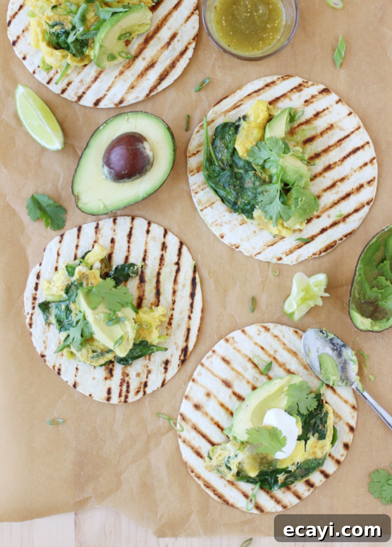 12 Must-Try Savory Egg Brunch Recipes 11 These tacos come together as quickly as scrambled eggs. They're a versatile, family-friendly recipe idea for breakfast, lunch, or dinner! Quick and Easy Weeknight Tacos // FoodNouveau.com