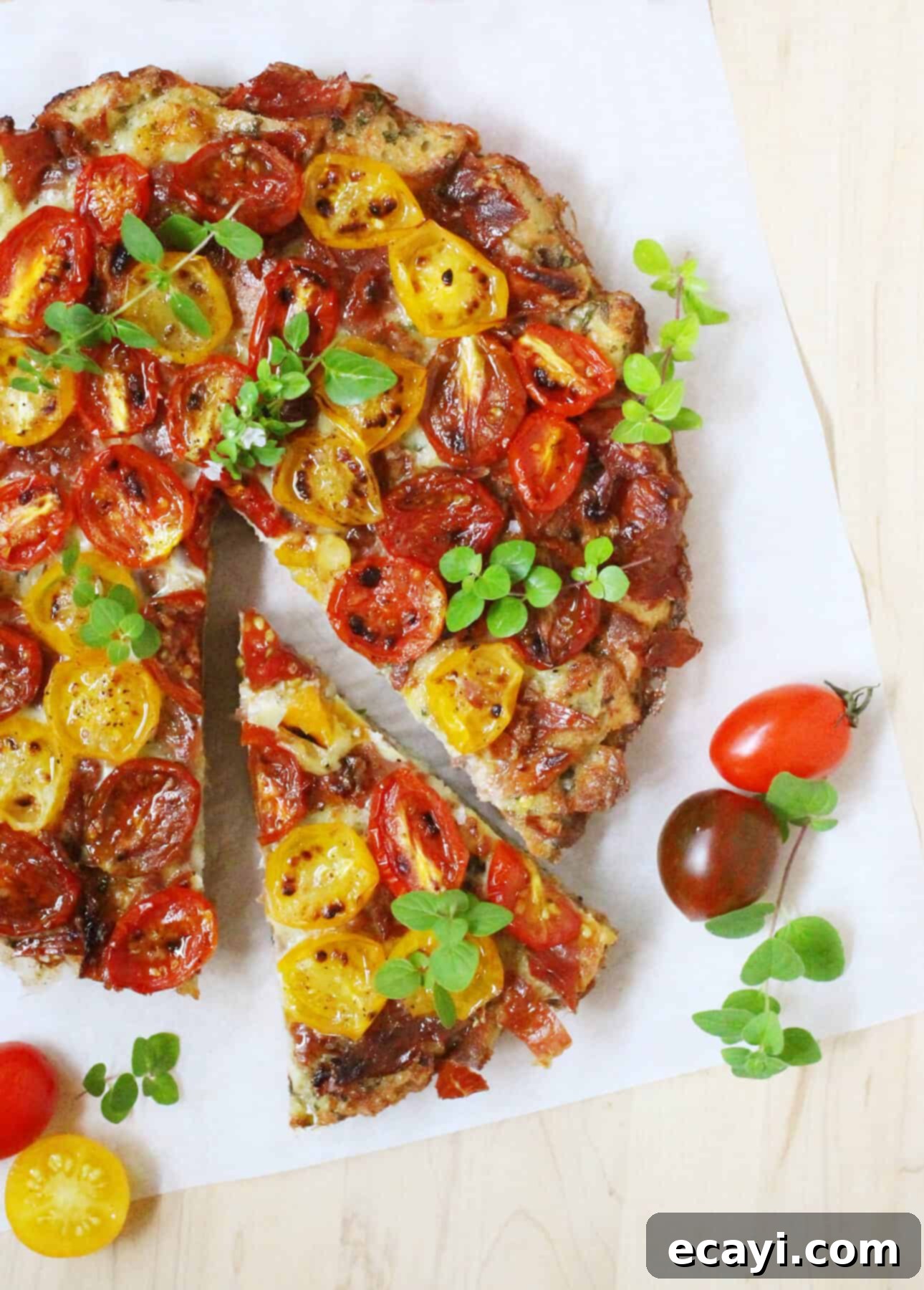 12 Must-Try Savory Egg Brunch Recipes 14 Frittata di Pane (Bread Frittata) with Broiled Cherry Tomatoes and Prosciutto // FoodNouveau.com