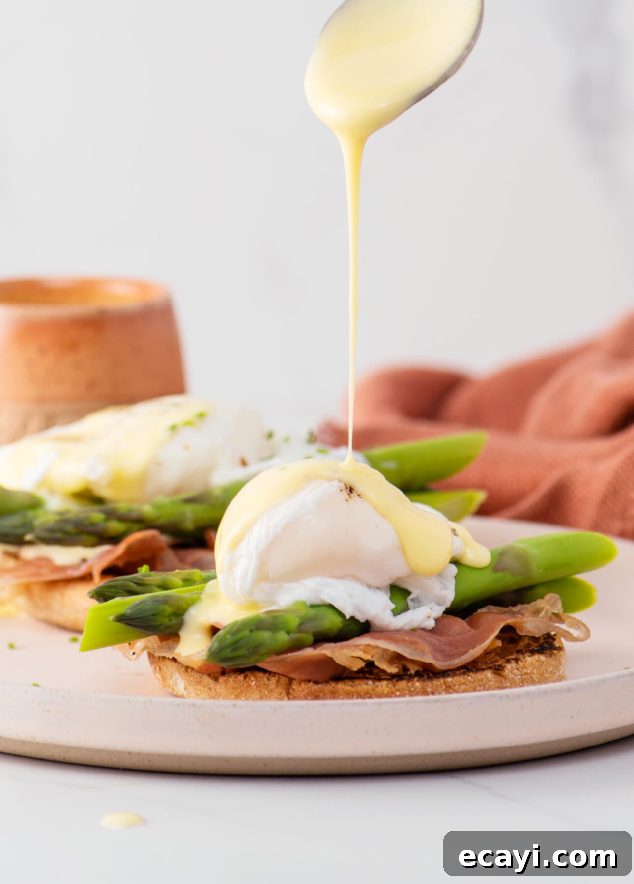 Quick and Delicious Maple Financiers 9 Foolproof Eggs Benedict with Blender Hollandaise Sauce // FoodNouveau.com