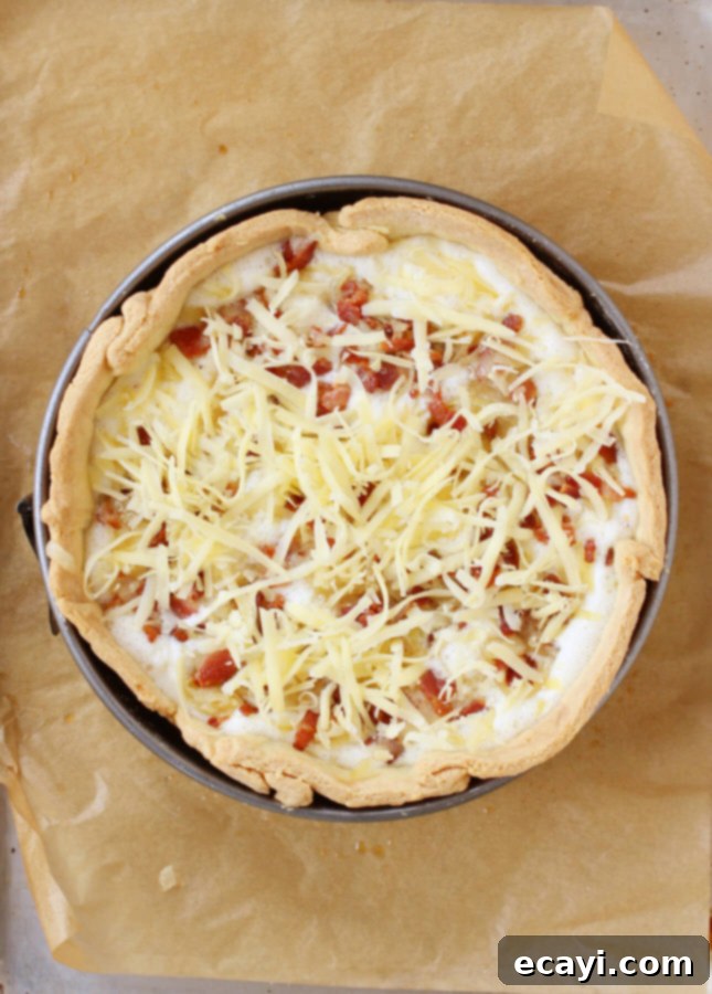 The Ultimate Quiche Lorraine 17 Assembling a classic quiche lorraine // FoodNouveau.com