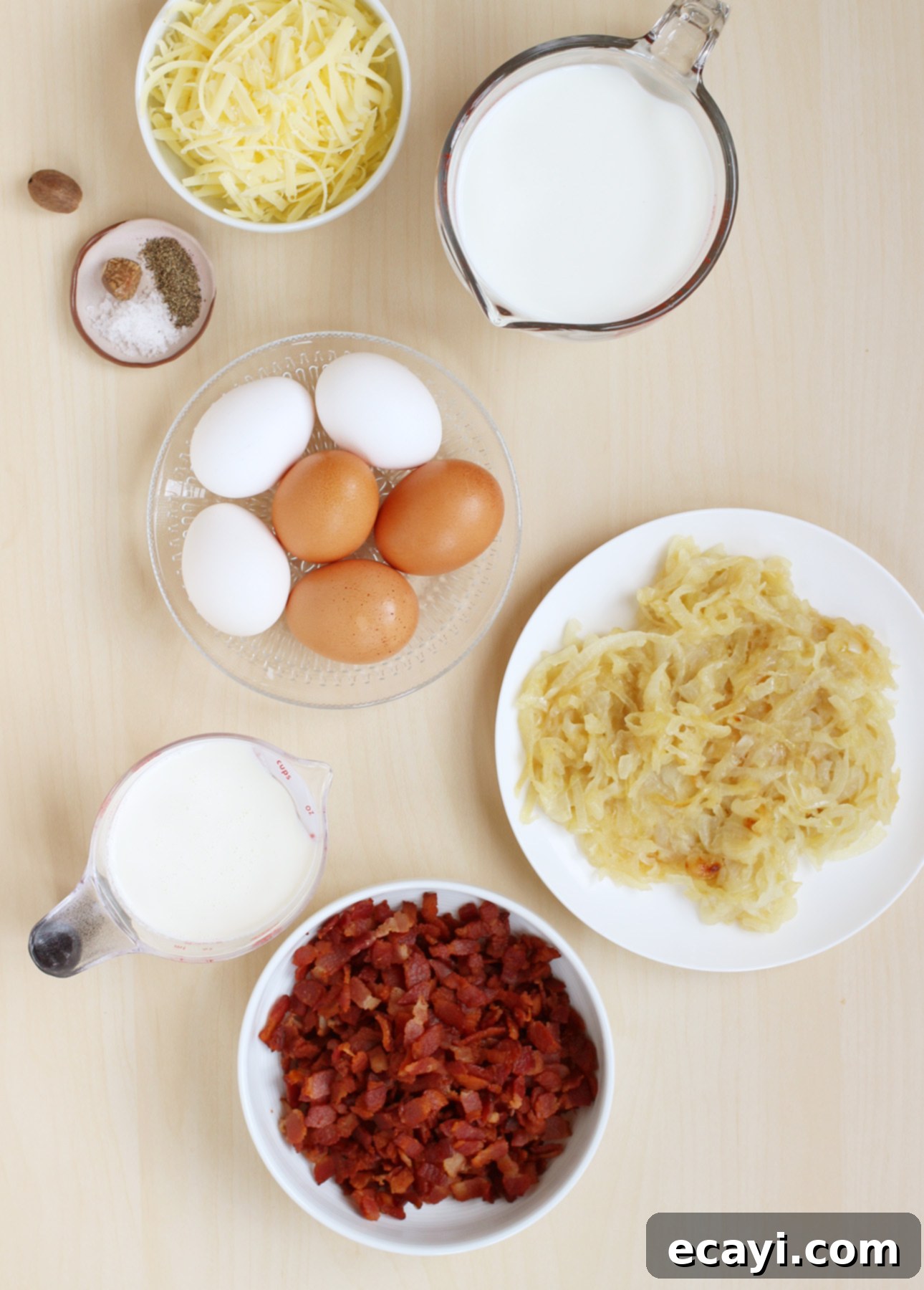 The Ultimate Quiche Lorraine 6 Ingredients to make classic Quiche Lorraine // FoodNouveau.com
