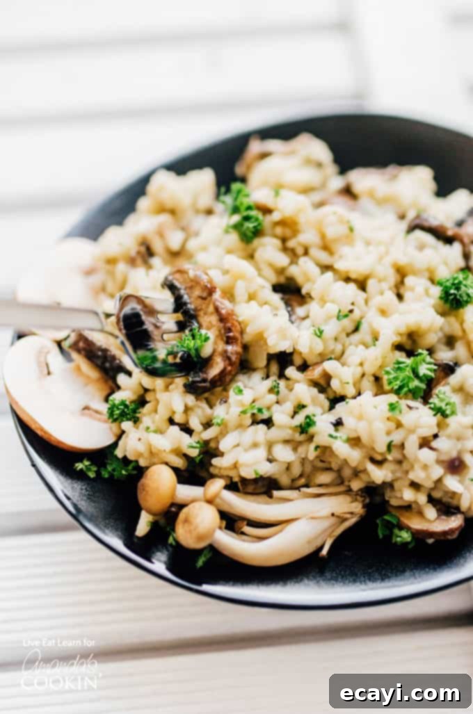 Looking for a cozy dinner that breaks from your usual routine while also being a total classic sure to please everyone? Meet Creamy Mushroom Risotto! Creamy Mushroom Risotto