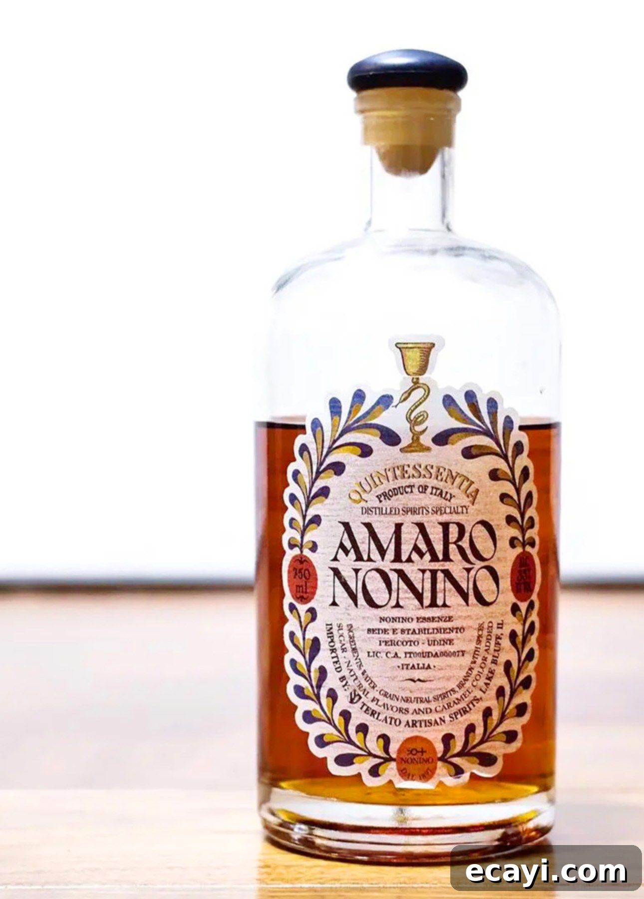 The Paper Plane A Modern Classic Takes Flight 5 Amaro Nonino Quintessentia, an essential Italian herbal liqueur for the Paper Plane cocktail, featuring notes of vanilla, spices, honey, and orange.