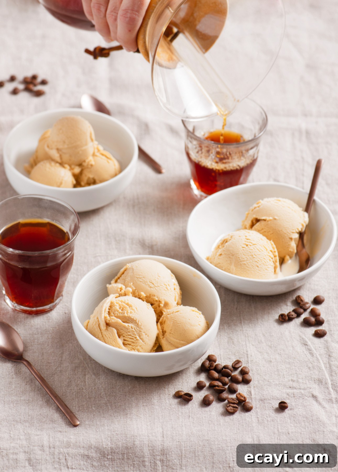 Rich Coffee Gelato 6 Homemade Coffee Gelato (Gelato al Caffè) // FoodNouveau.com