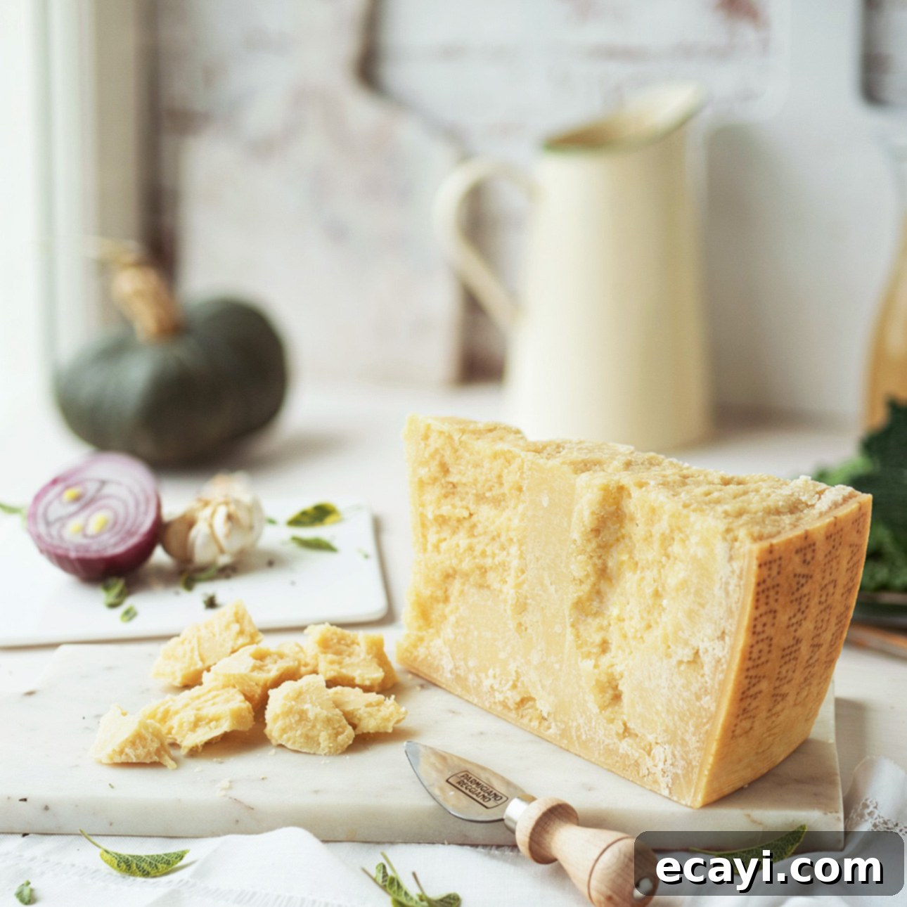 Golden Parmesan Shortbread 4 Parmigiano Reggiano, an Italian cheese with a inimitable sharp, nutty, salty flavor // FoodNouveau.com