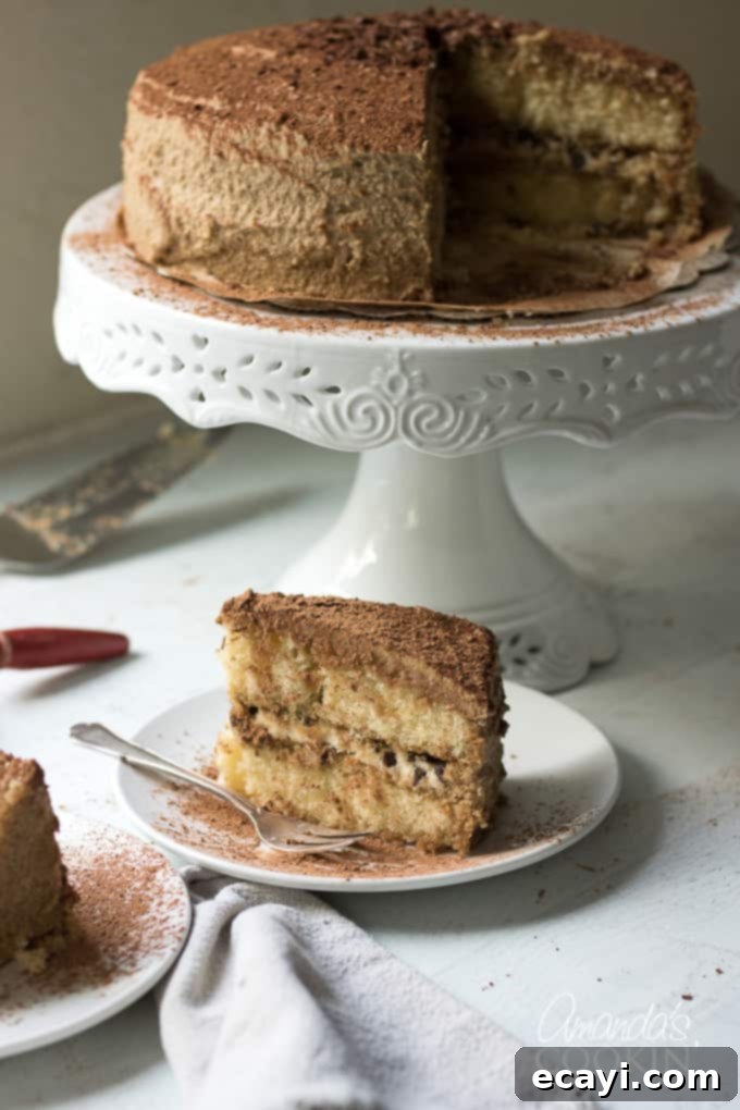 Decadent Tiramisu Trifle 4 tiramisu cake slice