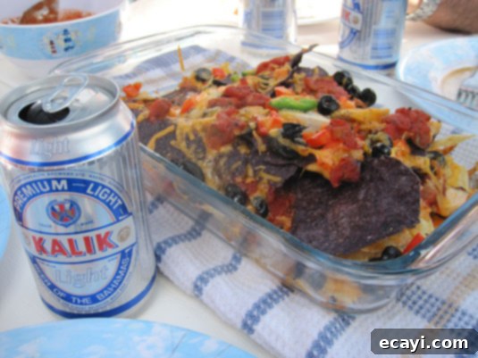 Nachos go well with a refreshing Kalik, the beer of the Bahamas! Nachos go well with a refreshing Kalik, the beer of the Bahamas!