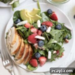 Vibrant Strawberry Salad 12 Delicious Strawberry Salad with fresh ingredients.