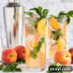 Peach Paradise Mojito 11 peach mojitos