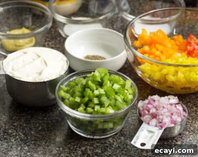 Master Your Backyard Barbecue 9 Neatly chopped vegetables in small dishes, ready for cooking or mixing, thanks to a chop wizard