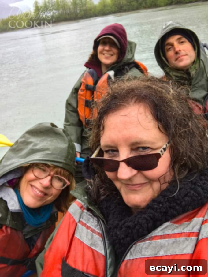 Considering Alaska excursion ideas? The Davidson Glacier Canoe Tour takes you through beautiful Alaska forests and out to a magnificent glacier! #alaskancruise #alaskaexcursion #canoetour #glaciertour #skagwayalaska #visitalaska #travelalaska #sponsored #princesscruises @princesscruises #comebacknew canoe tour in skagway alaska