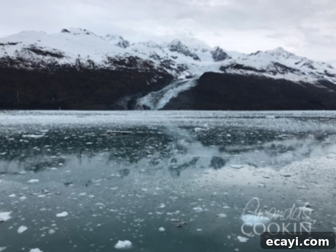 31 Recipes to Relive Your Alaskan Cruise 3 Massive ice floes floating in Glacier Bay, Alaska, a stunning natural wonder seen during the cruise.