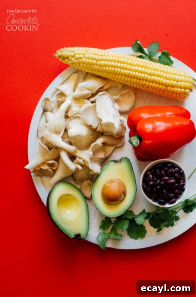 Mexican style summer rolls ingredients A plate of food on a table