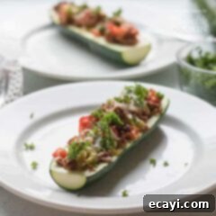 Zucchini Pockets 8 stuffed zucchini boat