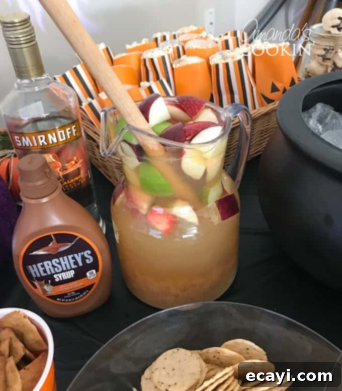 Ghoulish Grub for Your Halloween Bash 5 caramel apple sangria