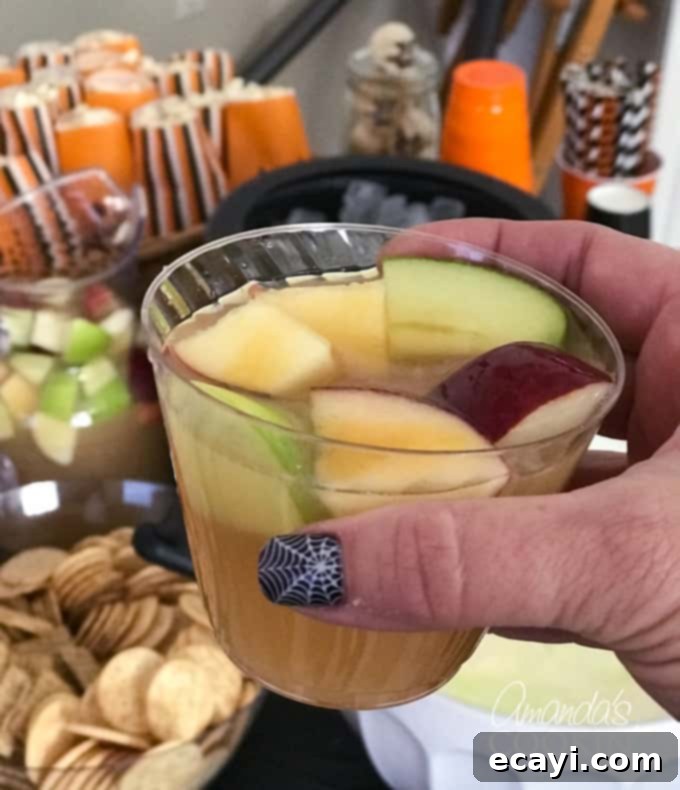 Ghoulish Grub for Your Halloween Bash 6 caramel apple sangria