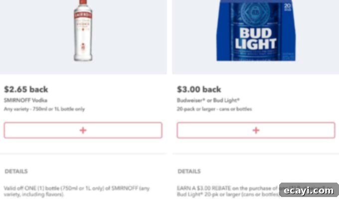 Kickoff Your Party: Football Jello Shots 2 Screenshot of various Ibotta offers on a smartphone screen