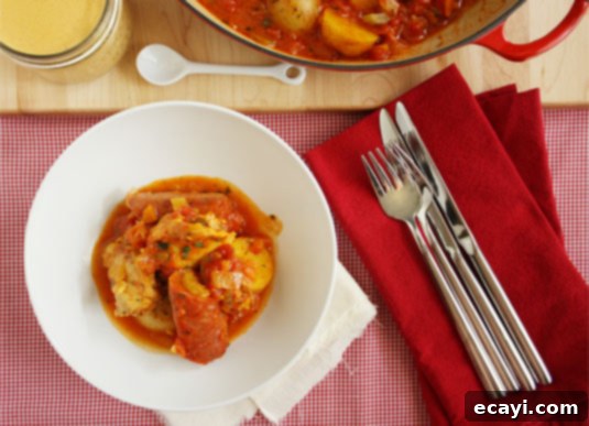 Jacques Pépin's Chicken Bouillabaisse Chicken Bouillabaisse, a quick and easy adaptation of a French classic by Jacques Pépin // FoodNouveau.com