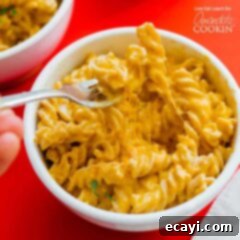 Golden Butternut Mac 4 A bowl of Butternut squash pasta