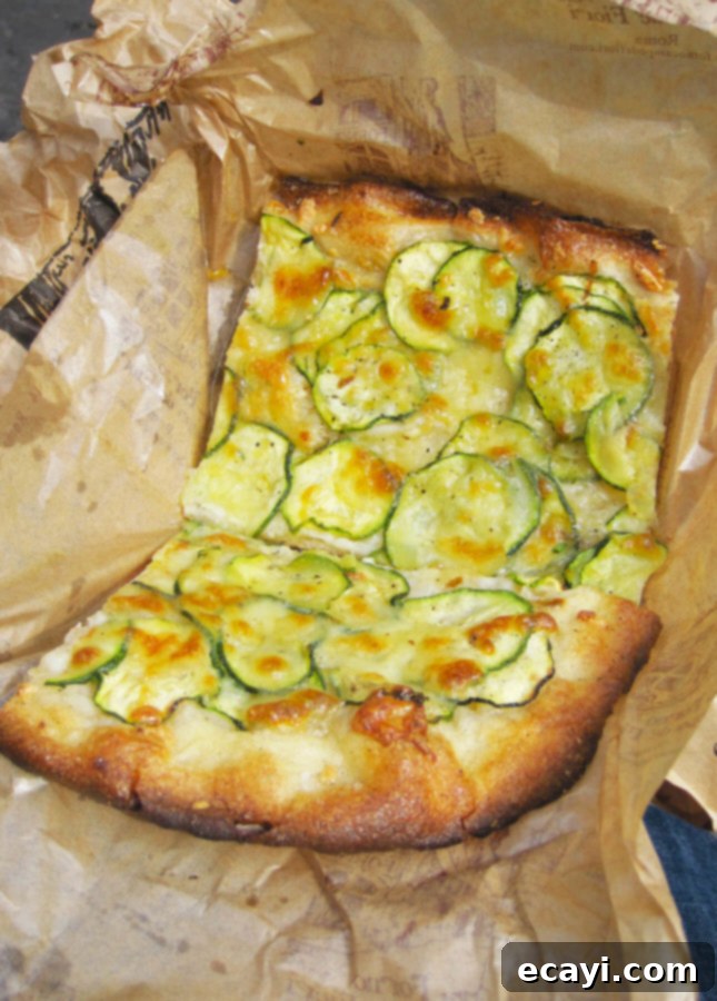 Recreate Romes Legendary Forno Campo de Fiori Pizza From Scratch 5 Delicious Zucchini Pizza from Campo de Fiori, a Roman classic
