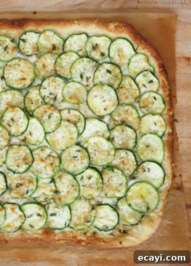 Recreate Romes Legendary Forno Campo de Fiori Pizza From Scratch 7 Homemade Zucchini and Thyme Roman-Style Pizza, thin and crispy