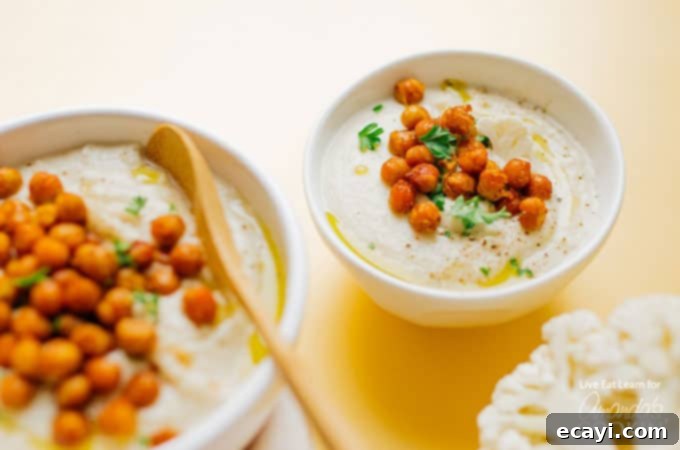 Slow Cooker Velvety Cauliflower Bliss 3 cauliflower soup in a bowl
