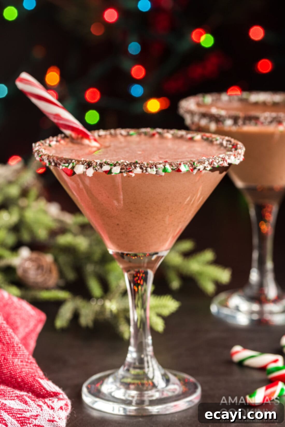 Frosted Mint Chocolate Bliss 3 chocolate peppermint martini
