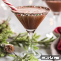 Frosted Mint Chocolate Bliss 4 chocolate peppermint martini