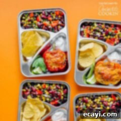 Stuffed Pepper Power Packs 2 Individual portioned lunches in reusable silver containers