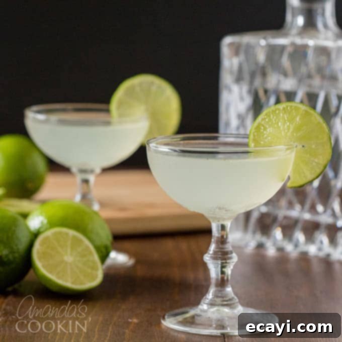 The Quintessential Gimlet 2 two gimlet cocktails in coupe glasses