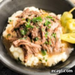 Effortless Southern Pot Roast Magic 5 mississippi pot roast on mashed potatoes
