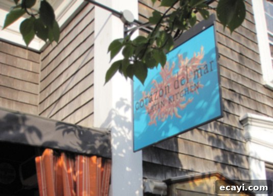 Corazon del Mar, Nantucket Exterior of Corazon del Mar, a lively Latin restaurant in Nantucket
