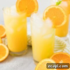 Crafting the Perfect Screwdriver 2 2 glasses of screwdriver cocktail garnished with orange wheels