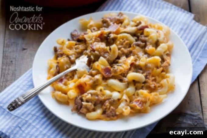 10 Irresistible Mac and Cheese Recipes 10 plate of bacon mac and cheese