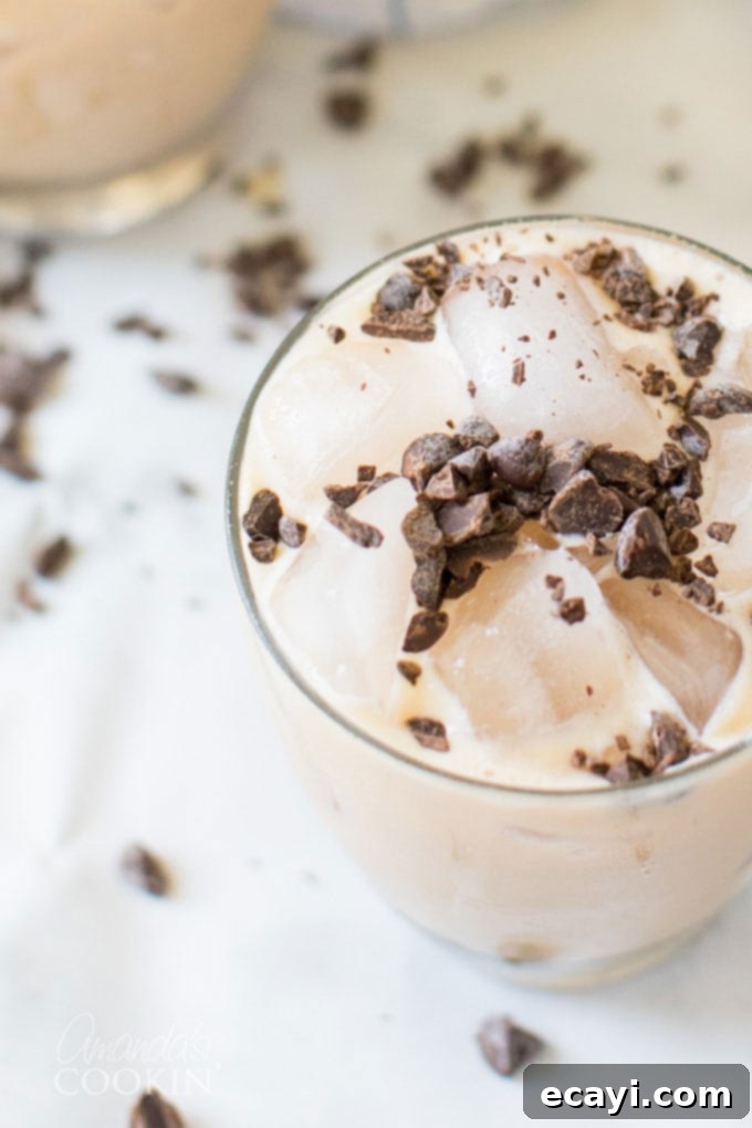 The Ground Gives Way 3 close up of mudslide cocktail in glass